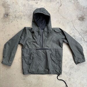 Vintage GAP Anorak Coat with Hood Small Gray Made in Russia